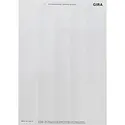 Gira beschriftungsbögen 38 x 54 mm Zubehör (109000)