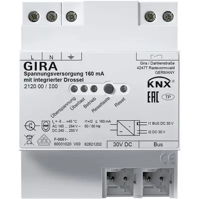 Gira spannungsvers. 160 mA Drossel KNX REG (212000)