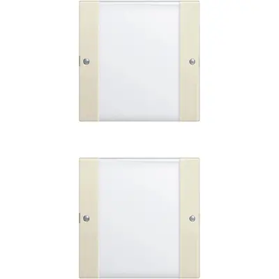 Gira wippenset 2-fach (1+1) BSF System 55 Klar/Cremeweiß (213201)