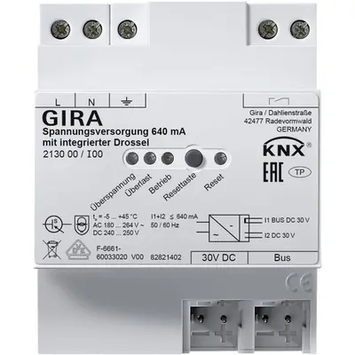 Gira spannungsvers. 640 mA Drossel KNX REG (213000)