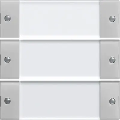 Gira Wippenset 3-fach mit Beschriftungsfeld System 55 grau matt (2133015)