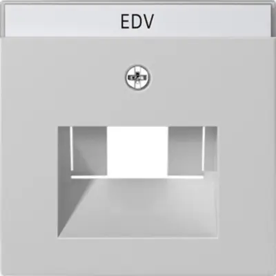 Gira abdeckung RJ45 Netzwerk-anschlussdose Beschriftungsfeld 1&2fach System 55 grau matt (0284015)
