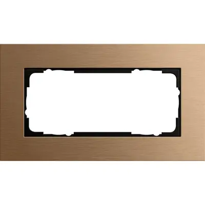 Gira Abdeckrahmen 2-fach ohne Mittelseg Esprit bronze (100238)