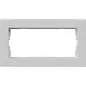 Gira Abdeckrahmen 2-fach ohne Mittelseg E2 flach grau matt (1002375)