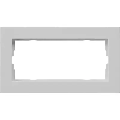 Gira Abdeckrahmen 2-fach ohne Mittelseg E2 flach grau matt (1002375)