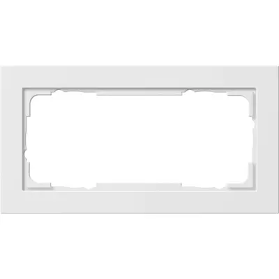 Gira Abdeckrahmen 2-fach ohne Mittelseg E2 grau matt (100237)