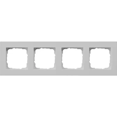 Gira Abdeckrahmen 4-fach E2 flach grau matt (0214375)