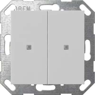 Gira KNX Taster Wippe 2-fach System 55 Grau m (5173015)