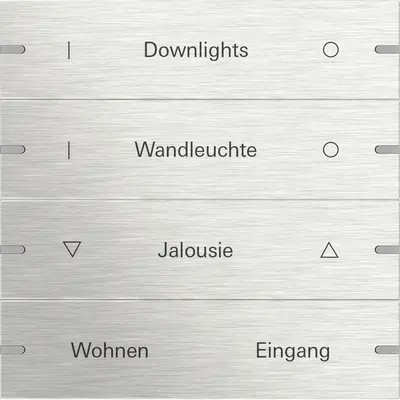 Gira wippenset 4-fach indiv. Tastsens.4 TS4 Edelstahl (5034219)