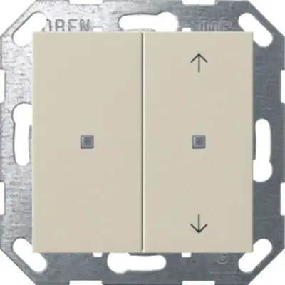 Gira KNX Wipptaster 2-fach System 55 creme glänzend (517501)