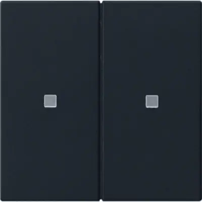 Gira KNX RF Bedienaufsatz 2-fach System 55 schwarz matt (5107005)