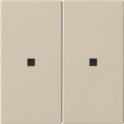 Gira KNX RF Bedienaufsatz 2-fach System 55 creme glänzend (510701)