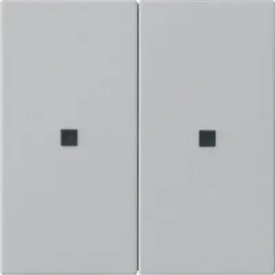 Gira KNX RF Bedienaufsatz 2-fach System 55 grau matt (5107015)