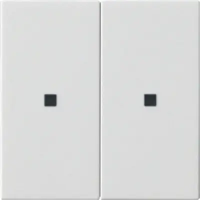 Gira KNX RF Bedienaufsatz 2-fach System 55 weiß glänzend (510703)