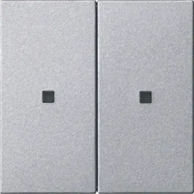 Gira KNX RF Bedienaufsatz 2-fach System 55 aluminium matt (510726)