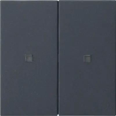 Gira KNX RF Bedienaufsatz 2fach System 55 anthrazit matt (510728)