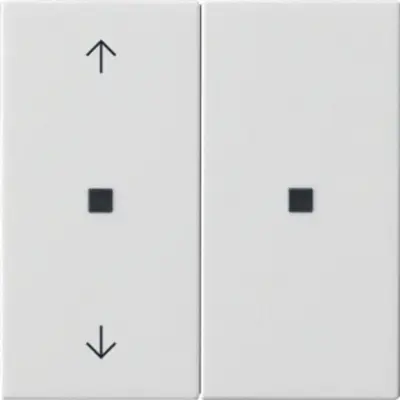 Gira KNX RF Bedienelementaufsatz 2-fach Pfeile System 55 weiß glänzend (510803)