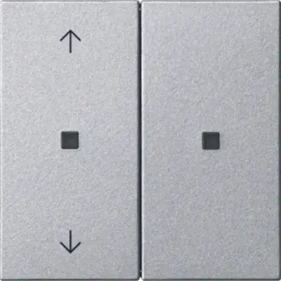 Gira KNX RF Bedienaufsatz 2-fach pfeilsymbole System 55 aluminium matt (510826)