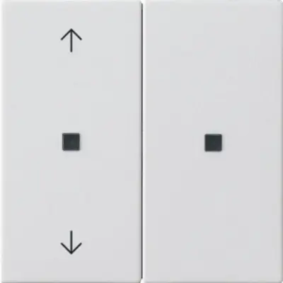 Gira KNX RF Bedienaufsatz 2-fach pfeilsymbole System 55 weiß matt (510827)