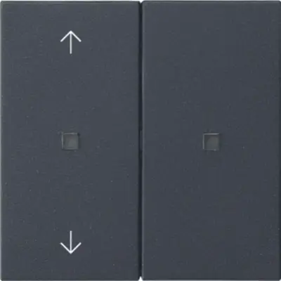 Gira KNX RF Bedienaufsatz 2-fach pfeilsymbole System 55 anthrazit matt (510828)