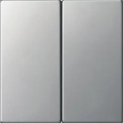 Gira 2-fach Ersatzwippe ohne Aufdruck für System 3000 Bedienaufsatz System 55 edelstahl (5370600)