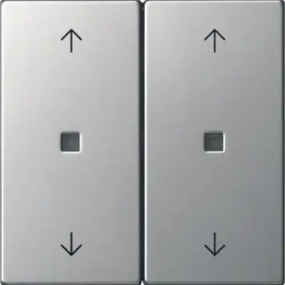 Gira 2-fach Ersatzwippe Kontrollfenster pfeilsymbole für System 3000 Bedienaufsatz System 55 edelstahl (5386600)
