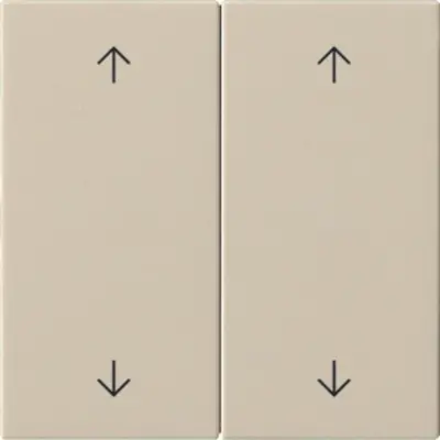 Gira 2-fach Ersatzwippe pfeilsymbole für System 3000 Bedienaufsatz System 55 creme glänzend (538701)