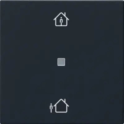Gira KNX RF Bedienaufsatz Heizmodus System 55 schwarz matt (5106005)