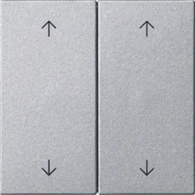 Gira 2-fach Ersatzwippe pfeilsymbole für System 3000 Bedienaufsatz System 55 aluminium matt (538726)