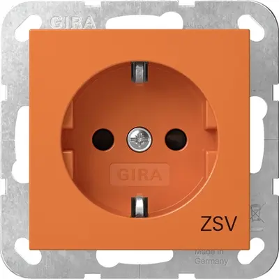 Gira SCHUKO-Steckd. SH ZSV System 55 Orange (4453109)