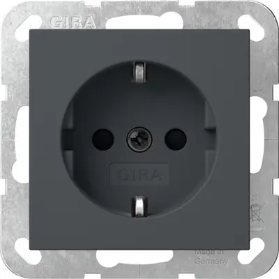 Gira SCHUKO-Steckdose SH SRK System 55 Anthrazit matt (418328)