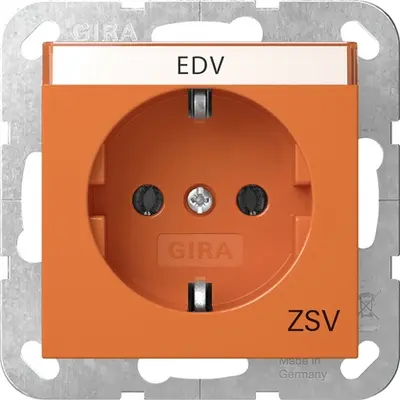 Gira SCHUKO-Steckd. BSF ZSV System 55 Orange (4457109)