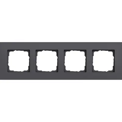 Gira Abdeckrahmen 4-fach Esprit aluminium anthrazit matt (0214408)