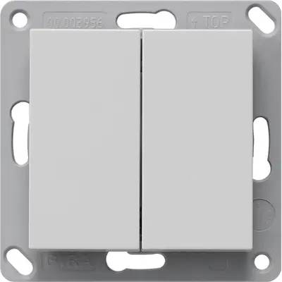 Gira RF Wandsender 2-fach für KNX System 55 grau matt (5178015)