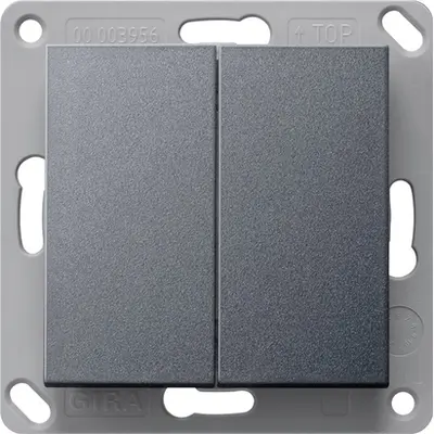 Gira RF Wandsender 2fach KNX System 55 Anthrazit matt (517828)