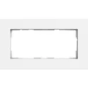Gira Abdeckrahmen 2-fach ohne Mittelsteg Esprit aluminium weiß matt (1002407)