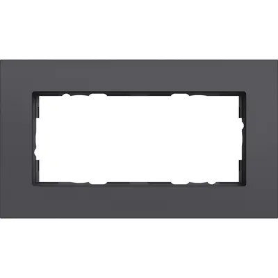 Gira Abdeckrahmen 2-fach ohne Mittelsteg Esprit aluminium anthrazit matt (1002408)