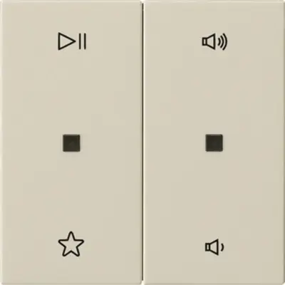 Gira wippe 2-fach Audiosteuerung System 55 creme glänzend (538401)