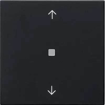 Gira Bluetooth Jalousie/Tastdimmer bedienaufsatz mit pfeilsymbole System 3000 System 55 schwarz matt (5382005)