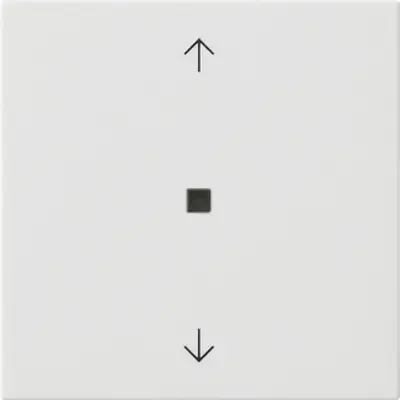 Gira Bluetooth Jalousie/Tastdimmer bedienaufsatz mit pfeilsymbole System 3000 System 55 weiß glänzend (538203)