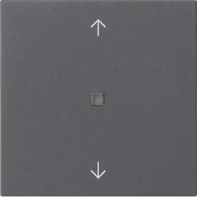 Gira Bluetooth Jalousie/Tastdimmer bedienaufsatz mit pfeilsymbole System 3000 System 55 anthrazit matt (538228)