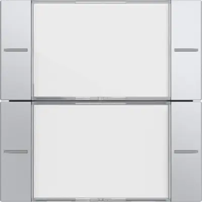 Gira Wippenset 2f BSF Tastsens.4 System 55 Klar/F Alu (577226)