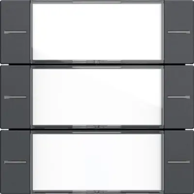 Gira Wippenset 3f BSF Tastsens.4 System 55 Klar/Anthrazit (577328)