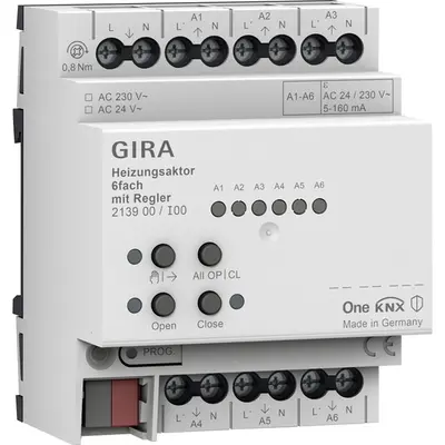 Gira Heizungsaktor 6f Regler OneKNX REG (213900)