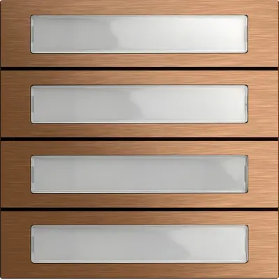 Gira Ruftastenmodul 4f System 106 Bronze (5534921)