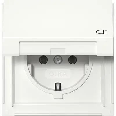 Gira Schuko-Steckdose Klappdeckel TX44 weiß (445466)