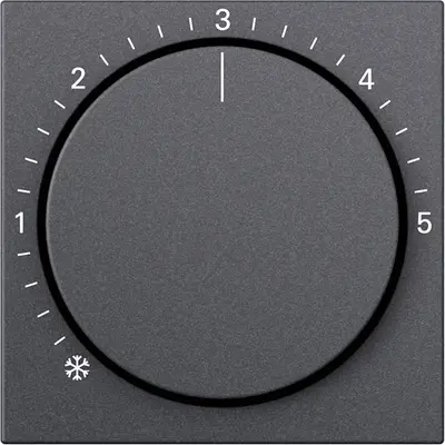 Gira Abdeckung für Raumtemperaturregler System 55 anthrazit matt (270628)