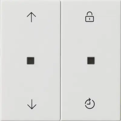 Gira eNet Funk Bedienaufsatz Memory Pfeilsymbole System 55 weiß glänzend (549203)