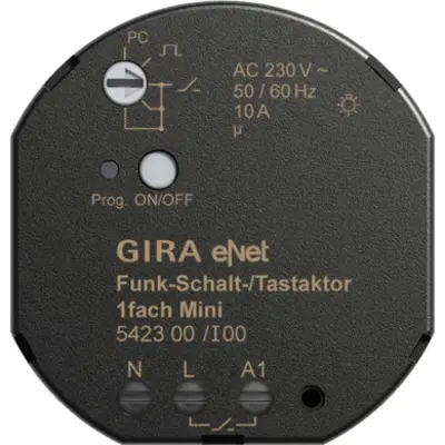 Gira eNet Funk Schalt- bzw. Tastaktor 1-fach Mini (542300)