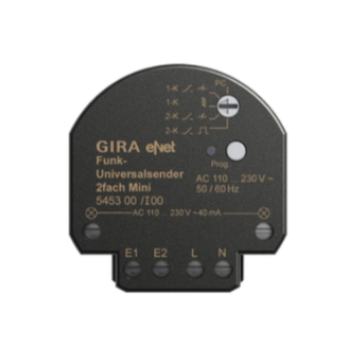 Gira eNet Funk Universalsender 2fach Mini (545300)